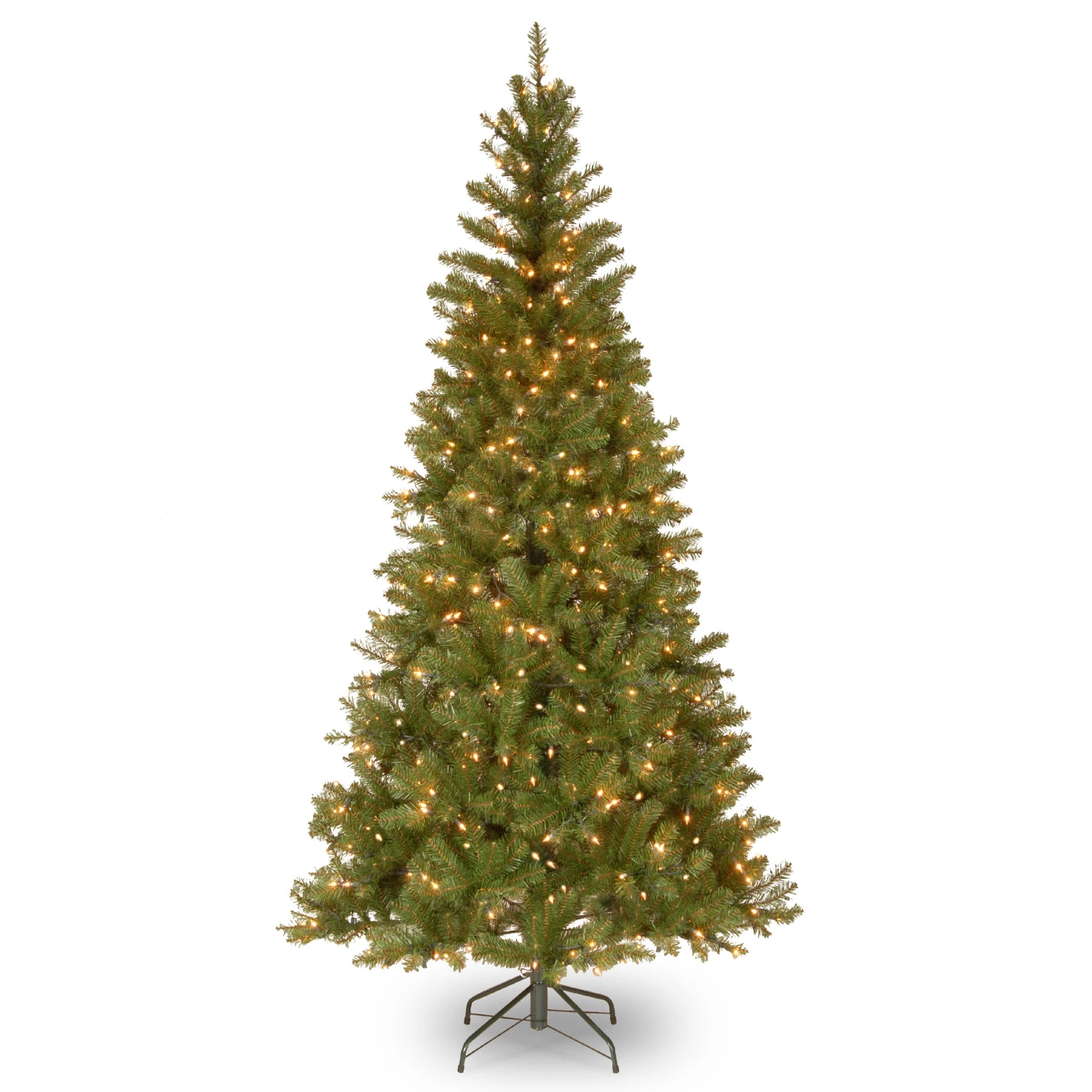 National Tree Company Pre-Lit Artificial Slim Christmas Tree, Green, Aspen Spruce, White Lights, Includes Stand, 6.5 Feet 1 National Tree Company Pre-Lit Artificial Slim Christmas Tree, Green, Aspen Spruce, White Lights, Includes Stand, 6.5 Feet