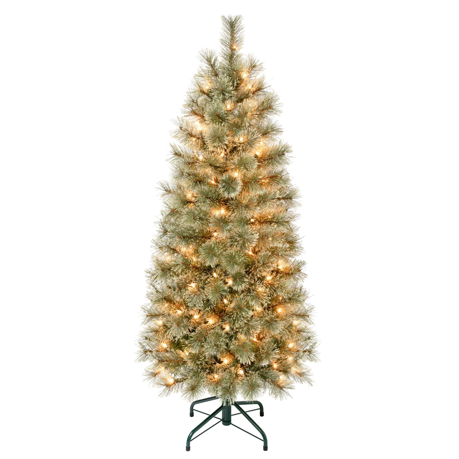 National Tree Company First Traditions Pre-Lit Arcadia Pine Cashmere Slim Christmas Tree, Clear Incandescent Lights, Plug In, 4.5 Ft 1 National Tree Company First Traditions Pre-Lit Arcadia Pine Cashmere Slim Christmas Tree, Clear Incandescent Lights, Plug In, 4.5 Ft