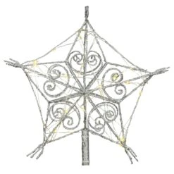 National Tree Company 95" Snowflake Tree Top For Artificial Trees With Dual Color® Lights