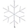 National Tree Company Neon Styled Snow Flake Decoration, White LED Lights, Plug In, Christmas Collection, 16 Inches