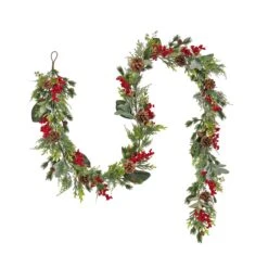 National Tree Company 9 Ft. HGTV Home Collection Berries And Greenery Garland
