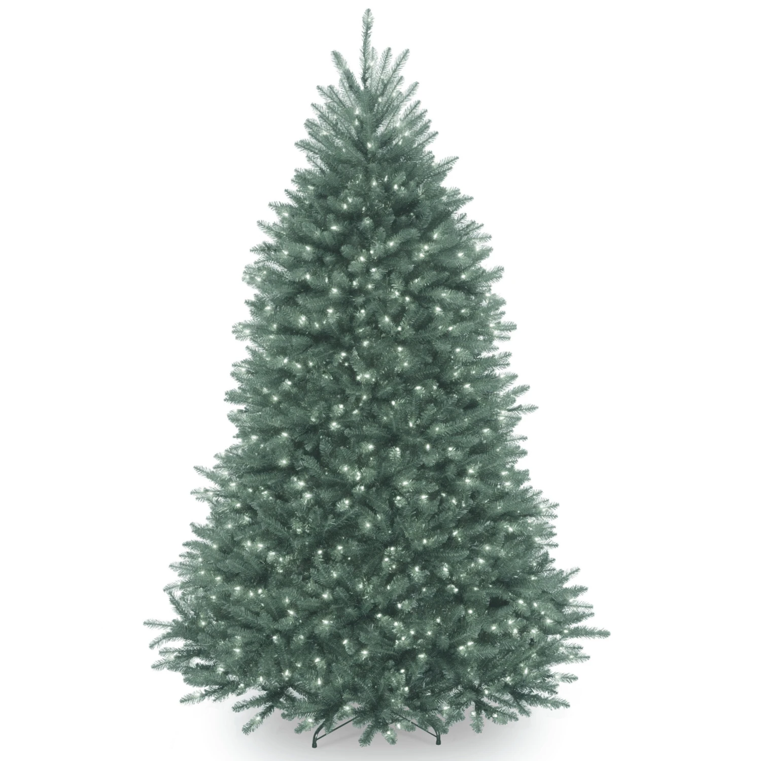 National Tree Company Pre-Lit Artificial Full Christmas Tree, Blue, Dunhill Fir, White Lights, Includes Stand, 6.5 Feet 1 National Tree Company Pre-Lit Artificial Full Christmas Tree, Blue, Dunhill Fir, White Lights, Includes Stand, 6.5 Feet