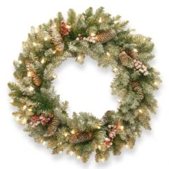National Tree Company 30 In. Dunhill(R) Fir Wreath With Clear Lights