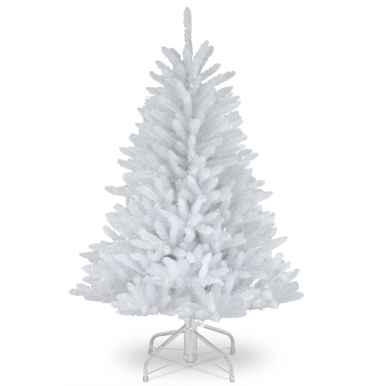 National Tree Company Pre-Lit Artificial Mini Christmas Tree, White, Dunhill Fir, White Lights, Includes Stand, 4.5 Feet 1 National Tree Company Pre-Lit Artificial Mini Christmas Tree, White, Dunhill Fir, White Lights, Includes Stand, 4.5 Feet