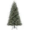 National Tree Company 7 Ft Pre-Lit Snowy Olallie Pine Tree With LED Lights
