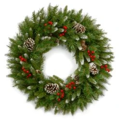 National Tree Company 24in. Frosted Berry Wreath
