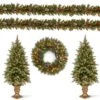 National Tree Company Pre-Lit Frosted Berry Assortment