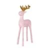 National Tree Company First Traditions 12" Woodgrain Reindeer Decor, Pink