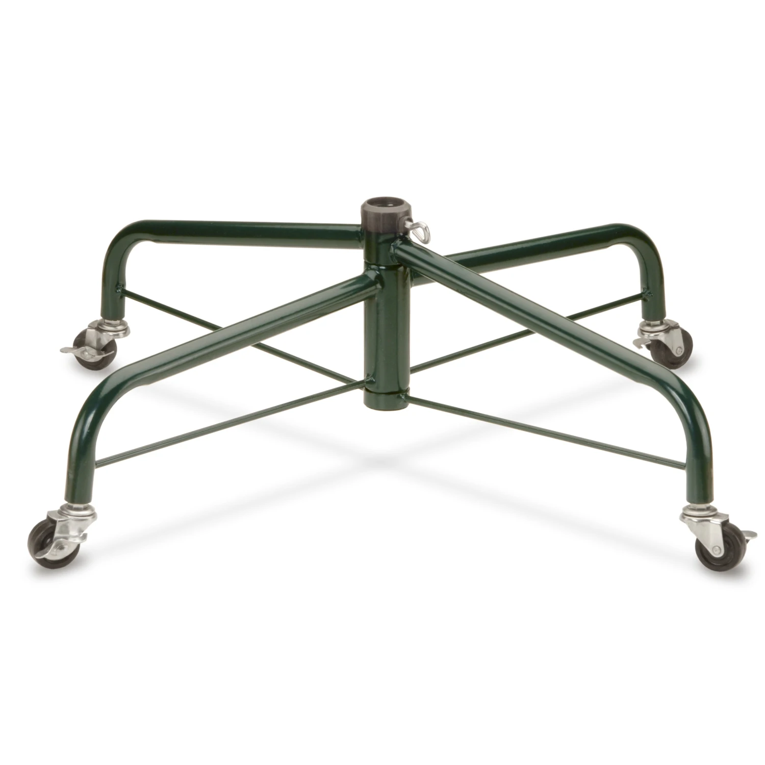 National Tree Company Christmas Tree Folding Stand, Green, For Trees 7.5 - 8 Feet, Rolling Wheels, 28 Inches 1 National Tree Company Christmas Tree Folding Stand, Green, For Trees 7.5 - 8 Feet, Rolling Wheels, 28 Inches