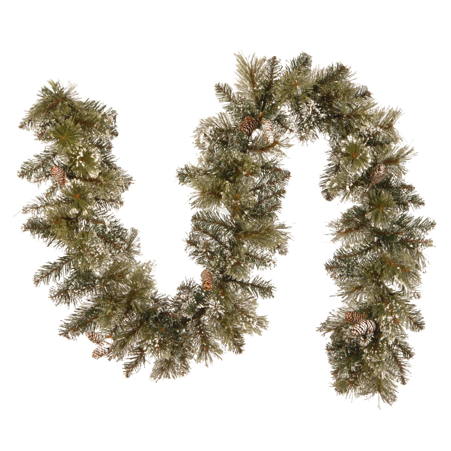 National Tree Company Artificial Christmas Garland, Green, Glittery Pine, Decorated With Pine Cones, Frosted Branches, Christmas Collection, 6 Feet 1 National Tree Company Artificial Christmas Garland, Green, Glittery Pine, Decorated With Pine Cones, Frosted Branches, Christmas Collection, 6 Feet