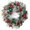 National Tree Company 30" General Store Frosted Wreath With LED Lights