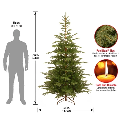 7.5' Unlit Norwegian Spruce Artificial Christmas Tree - National Tree Company 4 7.5' Unlit Norwegian Spruce Artificial Christmas Tree - National Tree Company - Image 4
