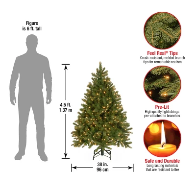 Prelit Feel Real Downswept Douglas Fir Artificial Christmas Tree Clear Lights - National Tree Company 4 Prelit Feel Real Downswept Douglas Fir Artificial Christmas Tree Clear Lights - National Tree Company - Image 4