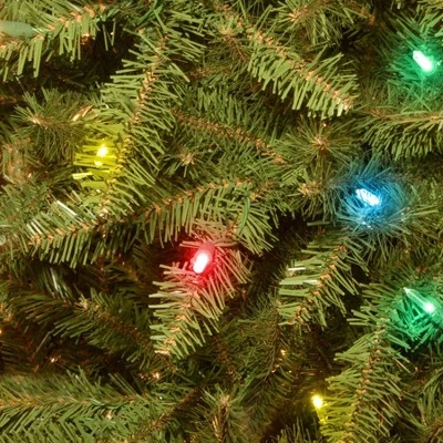 National Tree Company 6.5' Pre-Lit Dunhill Fir Hinged Artificial Christmas Tree Multicolor Lights 3 National Tree Company 6.5' Pre-Lit Dunhill Fir Hinged Artificial Christmas Tree Multicolor Lights - Image 3