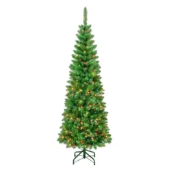 National Tree Company First Traditions Pre-Lit Pencil Rowan Hinged Artificial Christmas Tree Multicolor Lights -National Tree Company Store GUEST 3f10846c b97e 4e45 aff8 a1c711327170