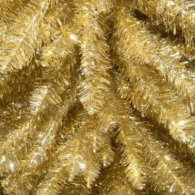 National Tree Company 7' Champagne Tinsel Slim Artificial Christmas Tree 5 National Tree Company 7' Champagne Tinsel Slim Artificial Christmas Tree - Image 5