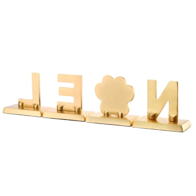 4pc 5" Silver Sparkle "NOEL" Stocking Holders - National Tree Company 3 4pc 5" Silver Sparkle "NOEL" Stocking Holders - National Tree Company - Image 3