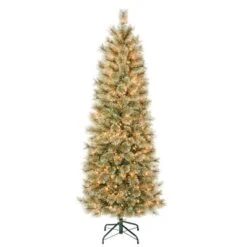 National Tree Company First Traditions Pre-Lit Slim Arcadia Cashmere Pine Hinged Artificial Christmas Tree Clear Lights -National Tree Company Store GUEST 9359b3f1 bad9 4bdf b1a9 54ca822a1886