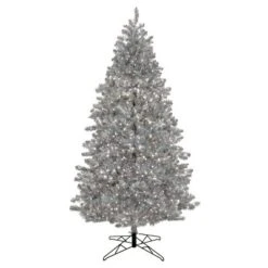 Prelit Matte Silver Metallic Artificial Christmas Tree Warm White Lights - National Tree Company -National Tree Company Store GUEST 9c684465 ae0d 45a3 b4f5 cb297e00ddb2