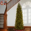 Prelit Slim Feel Real Downswept Douglas Fir Artificial Christmas Tree Clear Lights - National Tree Company