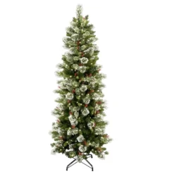 Prelit Flocked Pine Artificial Christmas Tree Clear Lights - National Tree Company -National Tree Company Store GUEST aff5dd9d 6786 4a50 b99c f7be54fc53d4