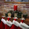 4pc 5" Gold Sparkle "NOEL" Stocking Holders - National Tree Company