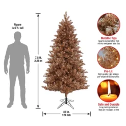 Prelit Rose Gold Metallic Artificial Christmas Tree Warm White Lights - National Tree Company -National Tree Company Store GUEST bf0dc807 3b8c 42e3 86f4 b8494cb731a9