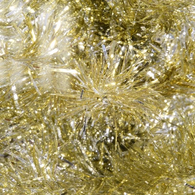 National Tree Company 7' Champagne Tinsel Slim Artificial Christmas Tree 6 National Tree Company 7' Champagne Tinsel Slim Artificial Christmas Tree - Image 6