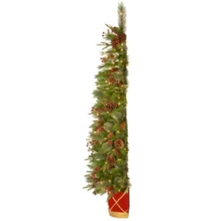 National Tree Company 6' Pre-lit Colonial Half Tree With Clear Lights -National Tree Company Store GUEST cda189fe f6f9 478e a5ed fca41037ad5b