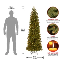 Prelit Slim Feel Real Downswept Douglas Fir Artificial Christmas Tree Clear Lights - National Tree Company -National Tree Company Store GUEST db497c2a 3c7c 4ca5 8424 831b8a8cf423