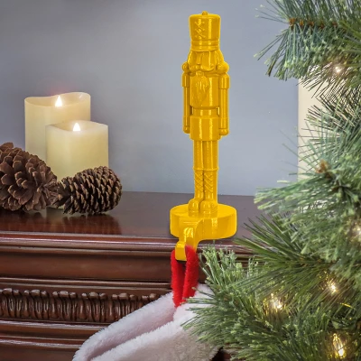 10” Nutcracker Stocking Holder Yellow - National Tree Company 1 10” Nutcracker Stocking Holder Yellow - National Tree Company