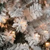 National Tree Company First Traditions Pre-Lit Flocked Acacia Artificial Christmas Tree Clear Lights