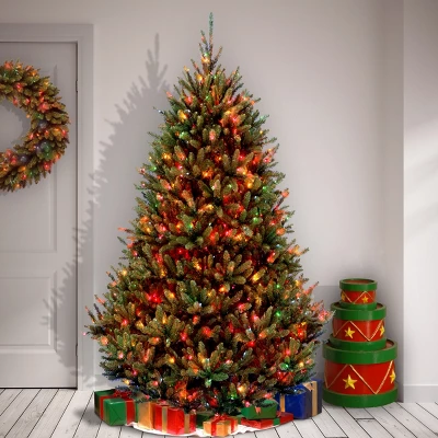7.5' Prelit Natural Fraser Fir Artificial Christmas Tree Multicolor Lights - National Tree Company 1 7.5' Prelit Natural Fraser Fir Artificial Christmas Tree Multicolor Lights - National Tree Company