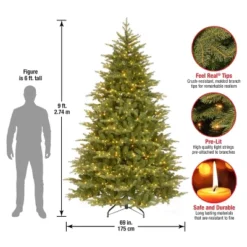 National Tree Company 9' Pre-lit Feel Real Full Nordic Spruce Artificial Christmas Tree With Clear Lights -National Tree Company Store GUEST fd097271 7416 4b74 bac6 18374c0466ce