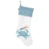 National Tree Company 20" HGTV Home Collection Embroidered Blue Crab Stocking