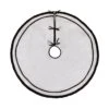 National Tree Company 52" HGTV Home Collection White Tree Skirt With Black Trim