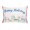 National Tree Company 20" HGTV Home Collection Embroidered Happy Holidays Pillow