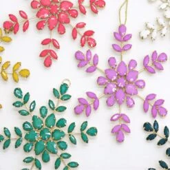 National Tree Company 6 Piece HGTV Home Collection Beaded Snowflake Ornaments 8 National Tree Company 6 Piece HGTV Home Collection Beaded Snowflake Ornaments -National Tree Company Store HGT93 XST25013A 4