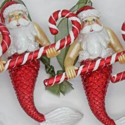 National Tree Company 4 Piece HGTV Home Collection Santa Merman Ornaments -National Tree Company Store HGTAH63 AG2279A 3