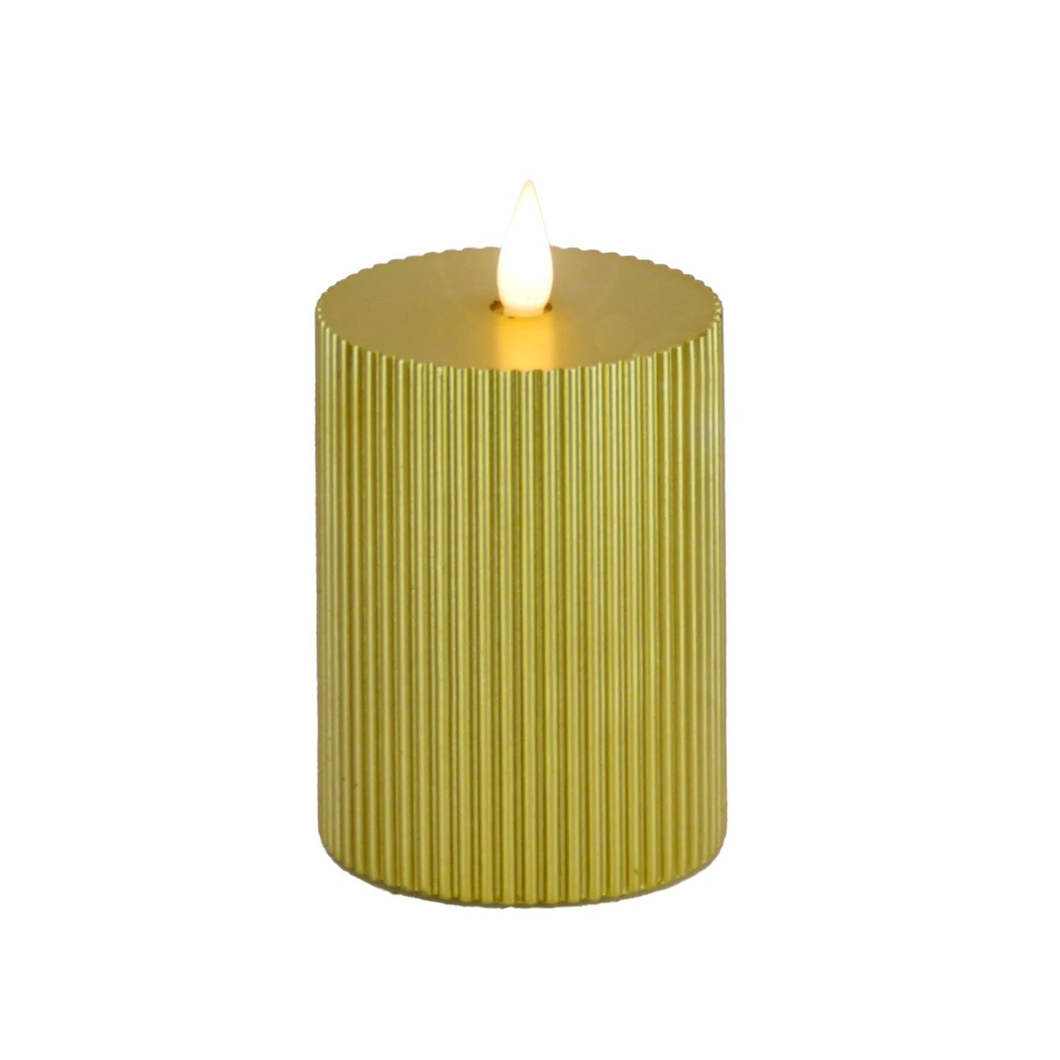 National Tree Company 3x5 HGTV Home Collection Flameless Georgetown Pillar Candle, Gold 1 National Tree Company 3x5 HGTV Home Collection Flameless Georgetown Pillar Candle, Gold