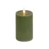 National Tree Company 3x9 HGTV Home Collection Flameless Georgetown Pillar Candle, Dk Green