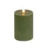 National Tree Company 5x9 HGTV Home Collection Flameless Georgetown Pillar Candle, Dk Green