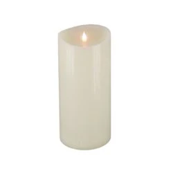 National Tree Company 5x11 HGTV Home Collection Flameless Heritage Pillar Candle, Ivory