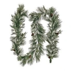National Tree Company 9 Ft. HGTV Home Collection Pre-Lit Black Tie Cedar Garland