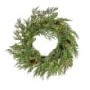 National Tree Company 26" HGTV Home Collection Pre-Lit Cozy Winter Cedar Wreath