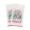 National Tree Company 18" HGTV Home Collection Christmas Snow Globe Guest Towel Pair