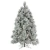 National Tree Company 6.5 Ft. HGTV Home Collection Pre-Lit Flocked Bavarian Pine Tree