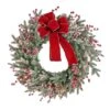 National Tree Company 22" HGTV Home Collection Pre-Lit Frosted Traditions Wreath