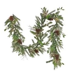 National Tree Company 9 Ft. HGTV Home Collection Pre-Lit Holly And Berry Garland