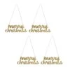 National Tree Company 9" HGTV Home Collection Merry Christmas Metal Ornament Set